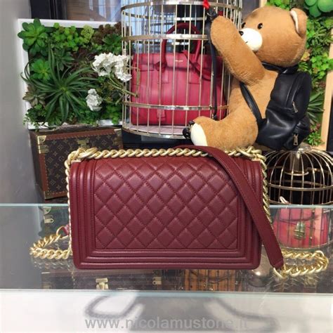 borsa chanel boy modello originale bordeaux|BOY CHANEL .